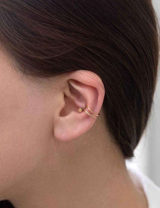 Double the Gold Ear Cuff - Sunday Golden