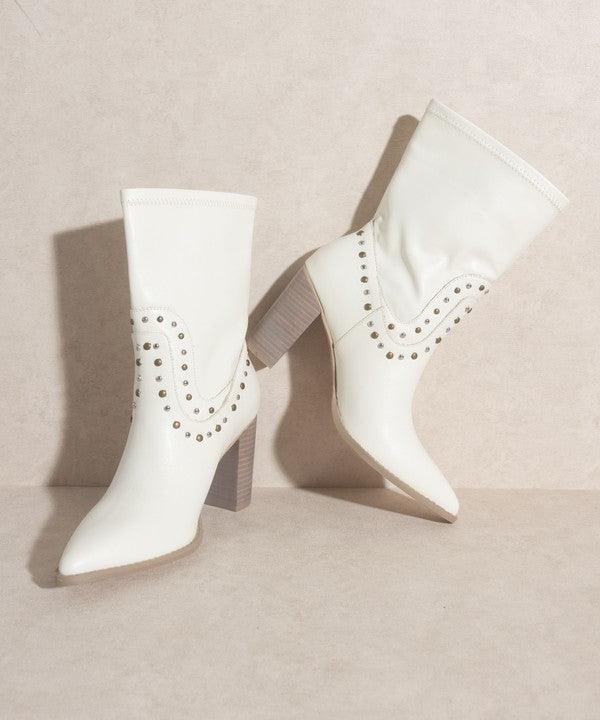 Paris - Studded Boots - Sunday Golden