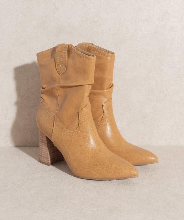 Mavis - Western Style Bootie - Sunday Golden