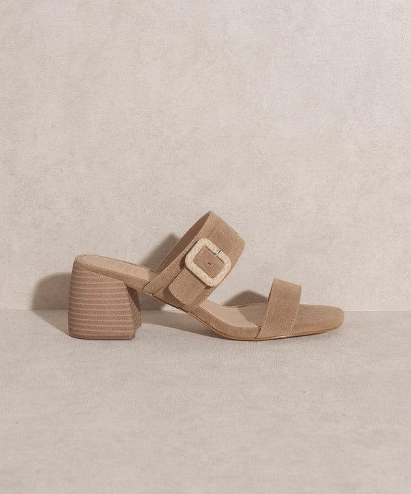 Nicole - Buckle Block Heel - Sunday Golden