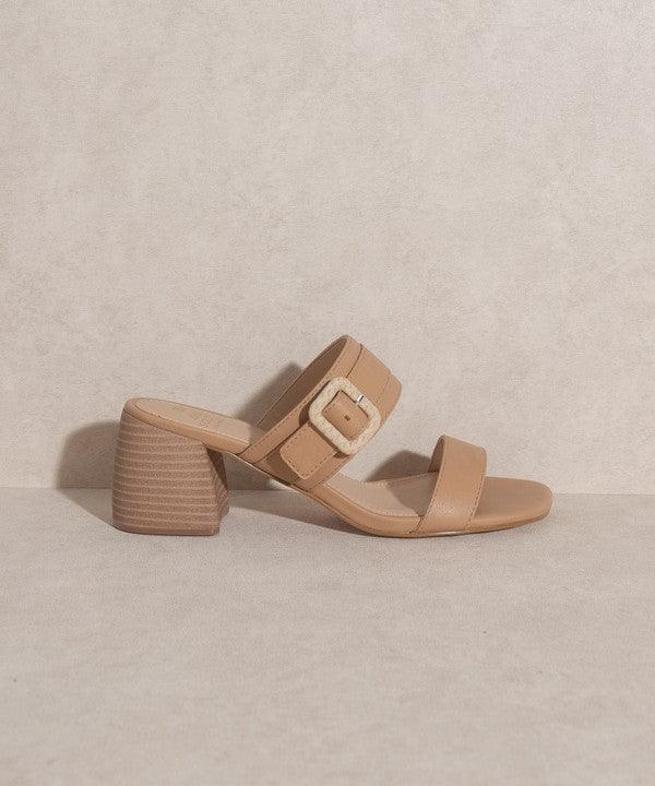 Nicole - Buckle Block Heel - Sunday Golden