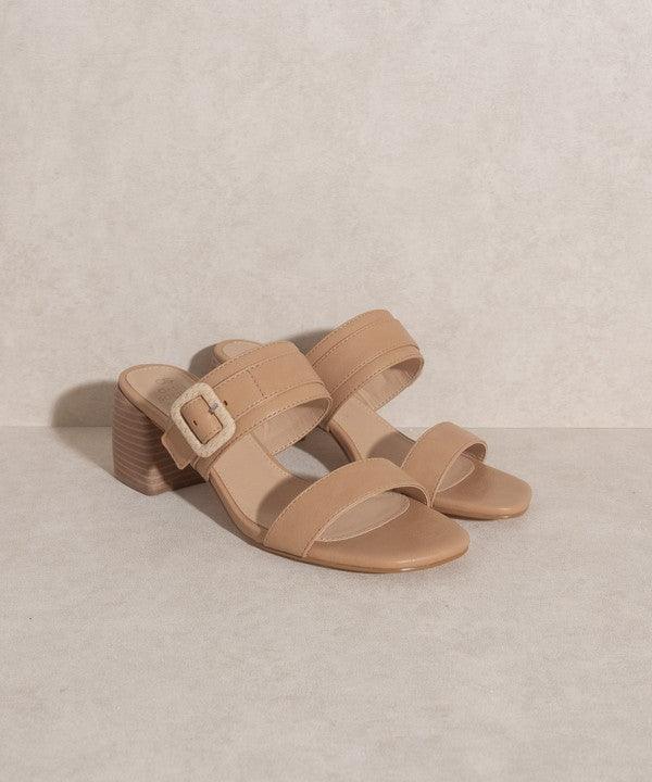 Nicole - Buckle Block Heel - Sunday Golden