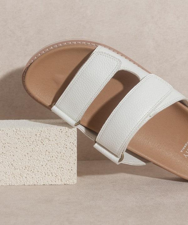 Sienna - Double Strap Slides - Sunday Golden