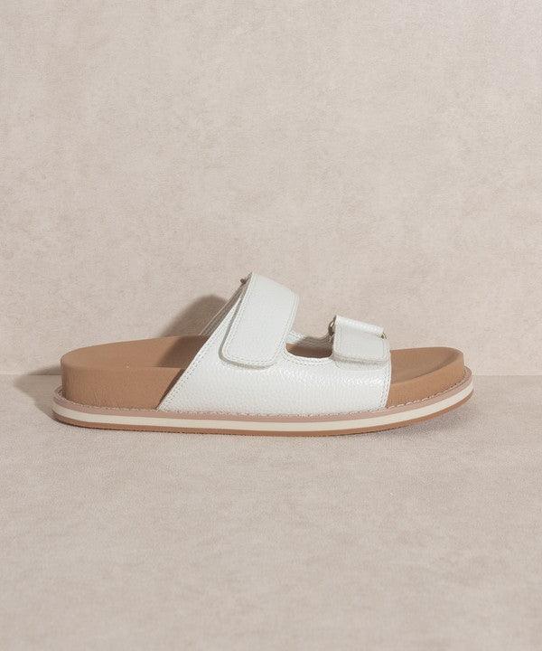 Sienna - Double Strap Slides - Sunday Golden