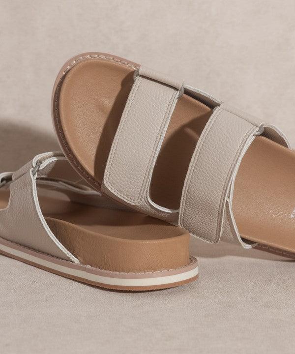 Sienna - Double Strap Slides - Sunday Golden