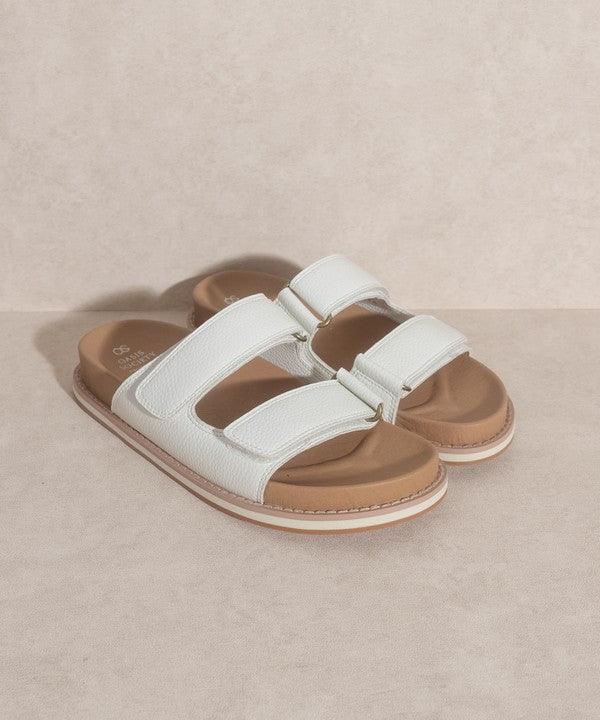 Sienna - Double Strap Slides - Sunday Golden