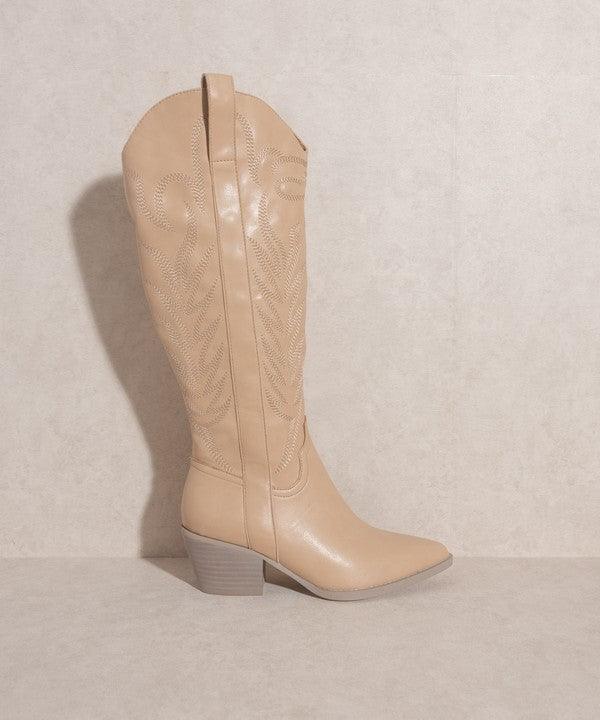 Samara - Embroidered Tall Boot - Sunday Golden