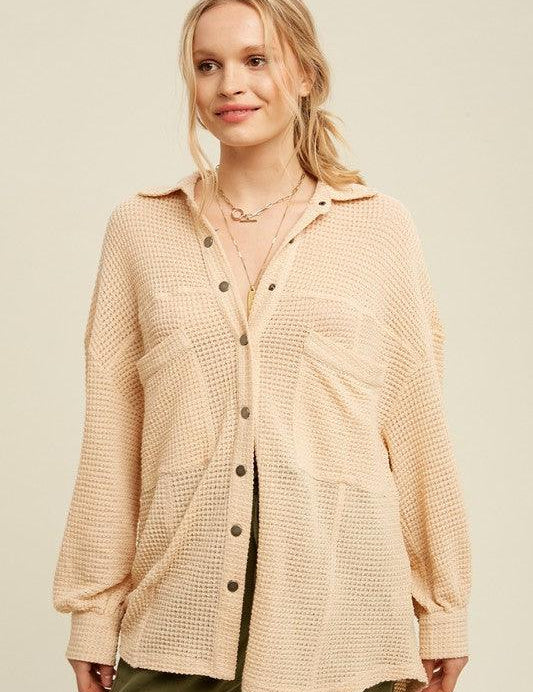 Soft Thermal Knit Top - Sunday Golden