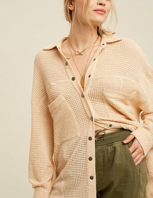 Soft Thermal Knit Top - Sunday Golden