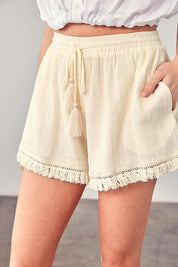 Kodi Fringe Shorts - Sunday Golden