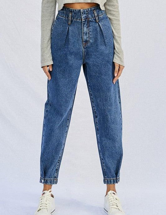 Super High Waist Balloon Jeans - Sunday Golden