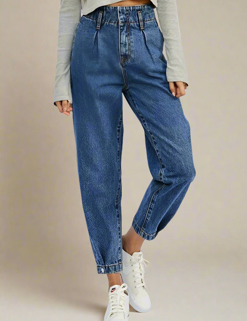 Super High Waist Balloon Jeans - Sunday Golden