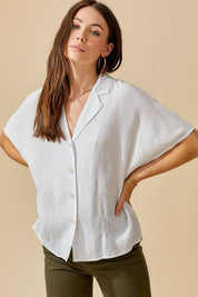 Zoey Button Down Shirt - Sunday Golden