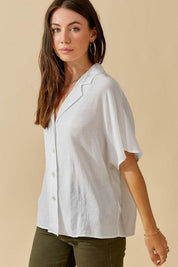 Zoey Button Down Shirt - Sunday Golden