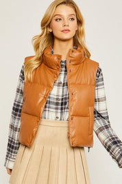 Emma Lou Padded Vest - Sunday Golden