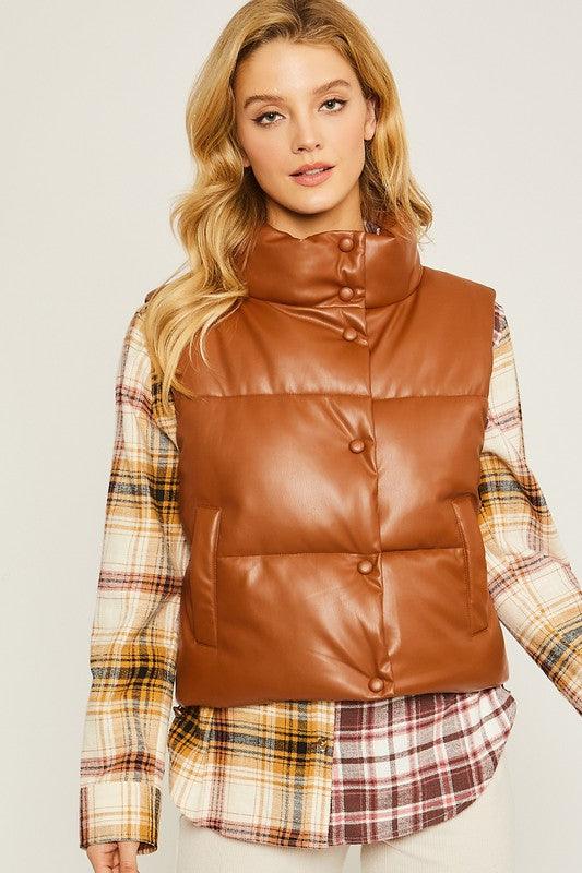 Emma Lou Padded Vest - Sunday Golden