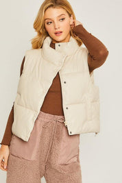 Emma Lou Padded Vest - Sunday Golden