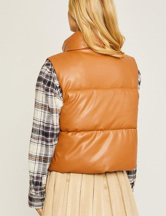 Emma Lou Padded Vest - Sunday Golden