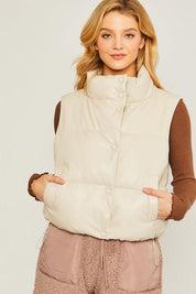 Emma Lou Padded Vest - Sunday Golden