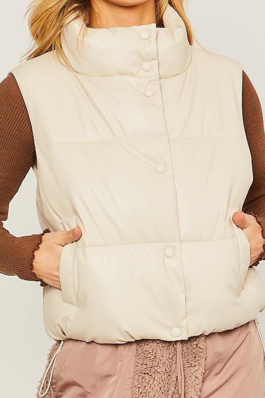 Emma Lou Padded Vest - Sunday Golden