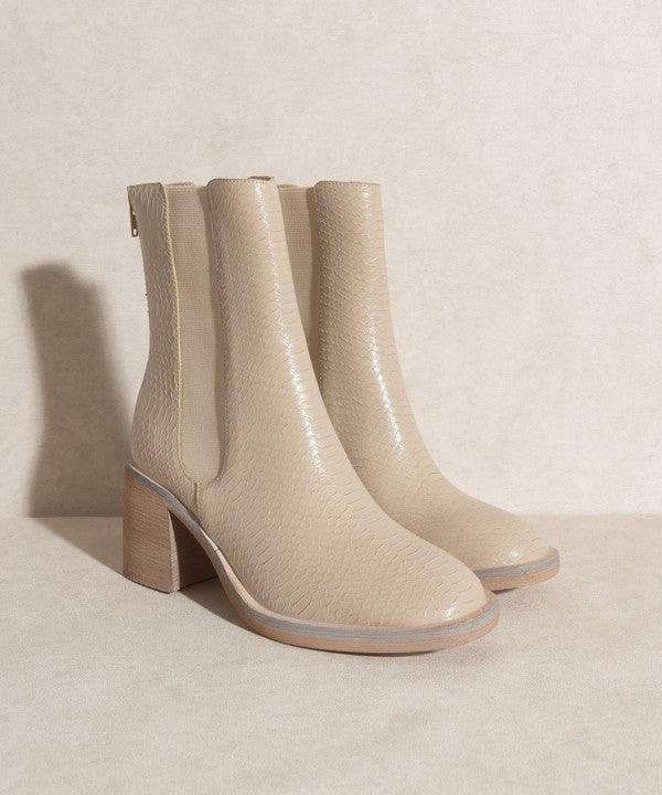 Olivia - Chelsea Heel Boots - Sunday Golden