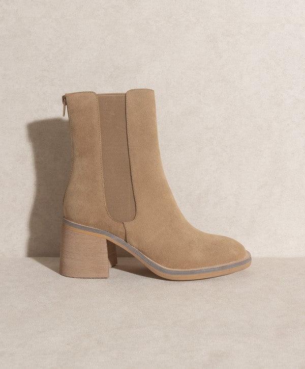 Olivia - Chelsea Heel Boots - Sunday Golden