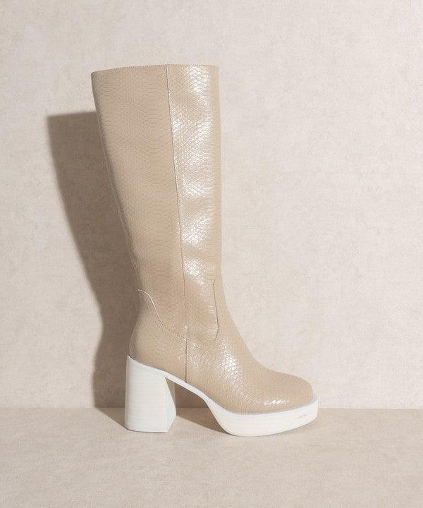 Juniper - Platform Knee-High Boots - Sunday Golden