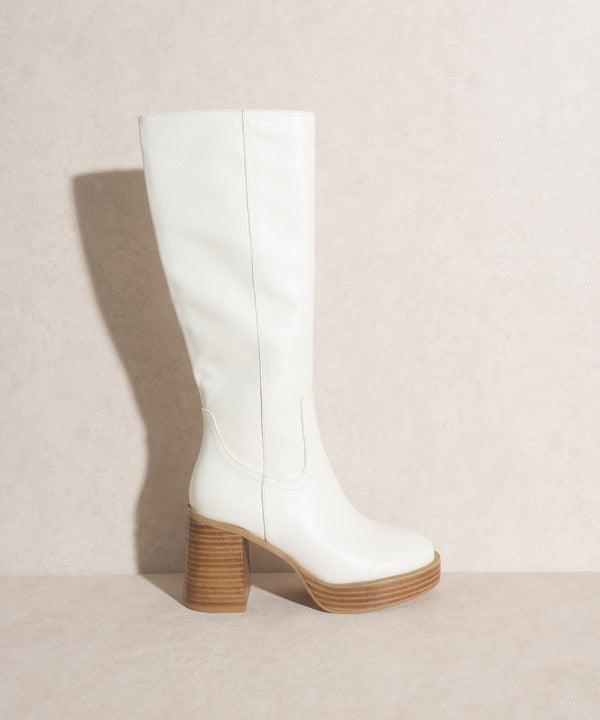 Juniper - Platform Knee-High Boots - Sunday Golden