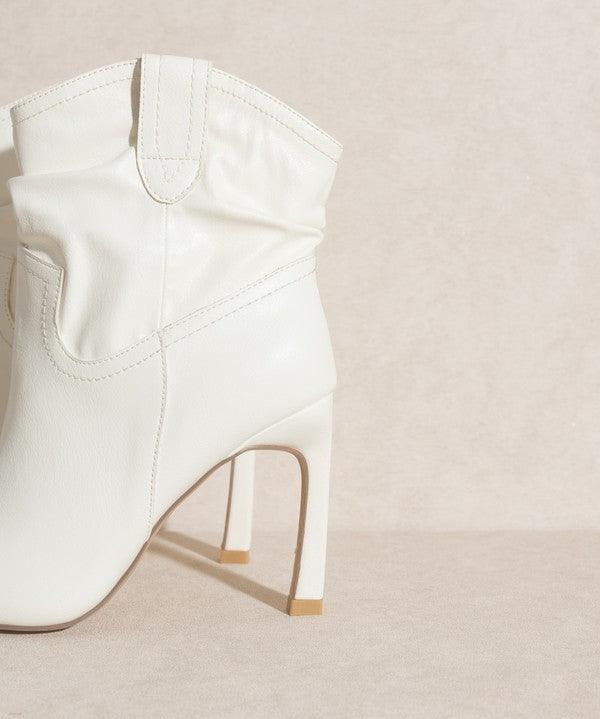 Kate - Slim Heel Booties - Sunday Golden