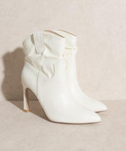 Kate - Slim Heel Booties - Sunday Golden