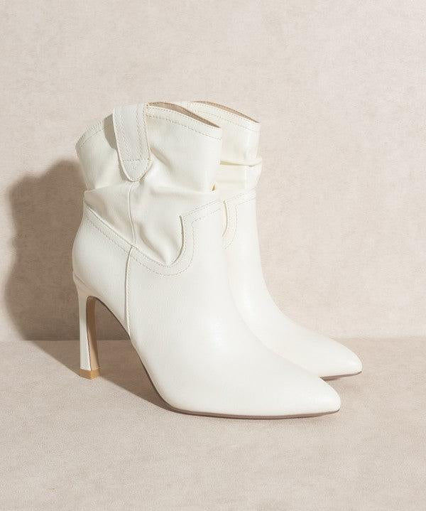 Kate - Slim Heel Booties - Sunday Golden