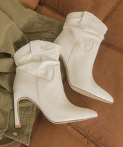 Kate - Slim Heel Booties - Sunday Golden