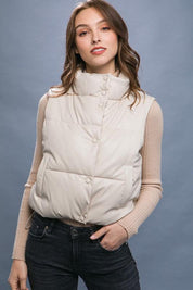 Emma Lou Padded Vest - Sunday Golden