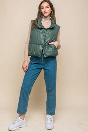 Emma Lou Padded Vest - Sunday Golden