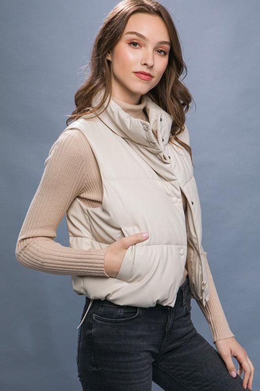 Emma Lou Padded Vest - Sunday Golden