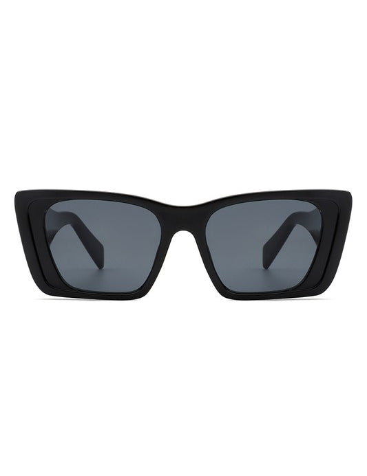 Sasha Square Retro Oversize Cat Eye Sunglasses