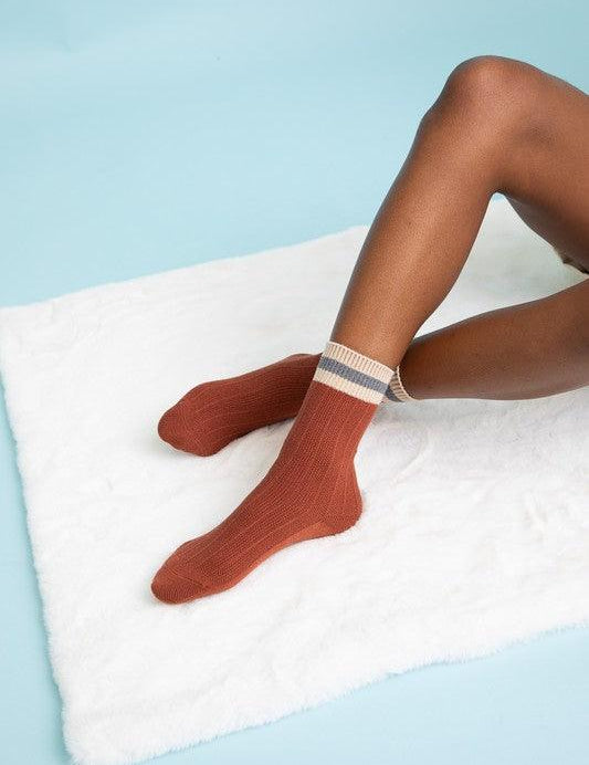 Color Block Socks - Sunday Golden