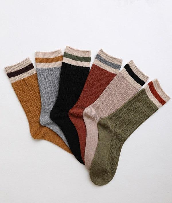 Color Block Socks - Sunday Golden