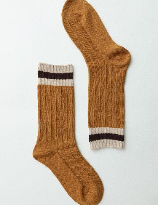 Color Block Socks - Sunday Golden