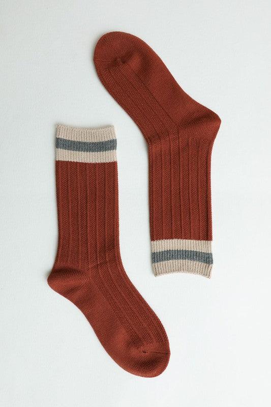 Color Block Socks - Sunday Golden