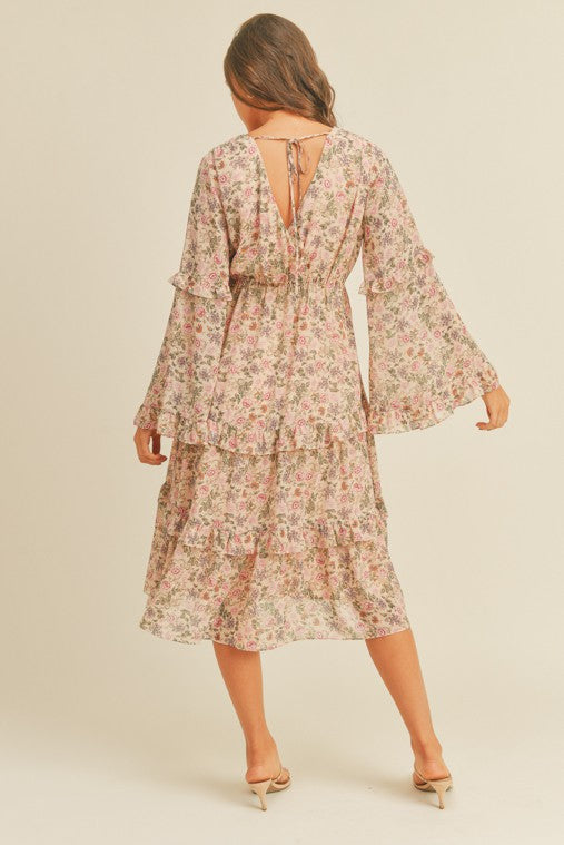 Juniper Floral Print Midi Dress