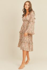 Juniper Floral Print Midi Dress