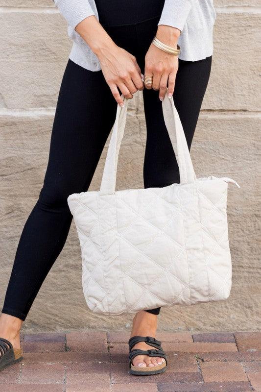 Oakly Quilted Tote - Sunday Golden