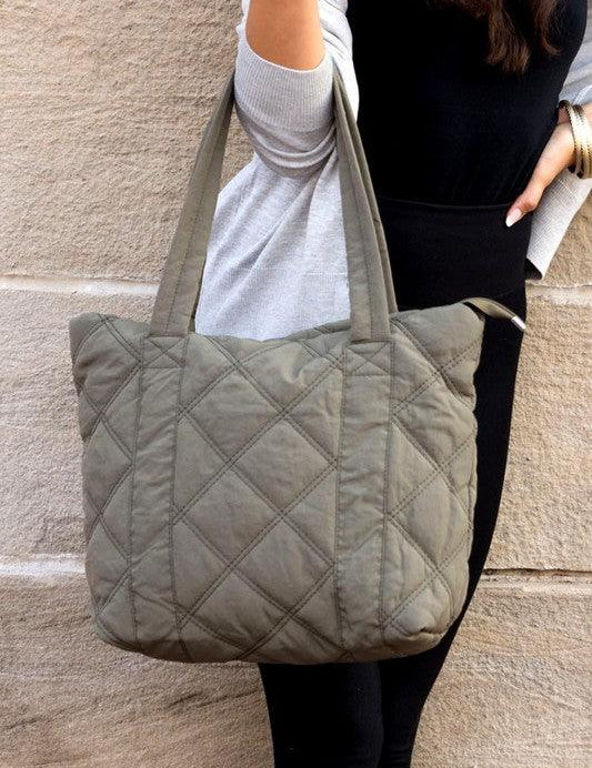 Oakly Quilted Tote - Sunday Golden