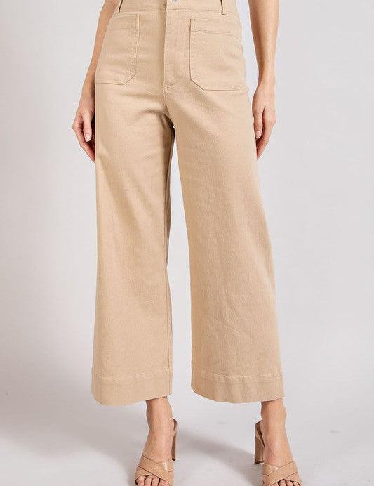 Lena Wide Leg Pants - Sunday Golden