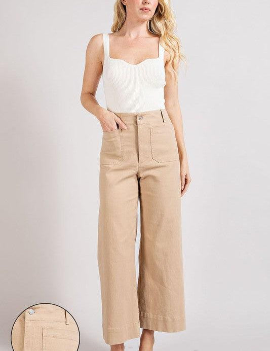 Lena Wide Leg Pants - Sunday Golden