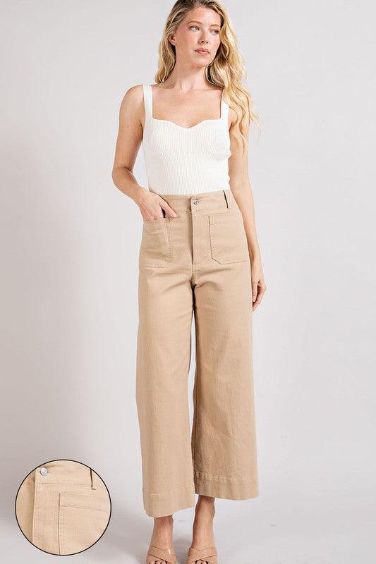 Lena Wide Leg Pants - Sunday Golden