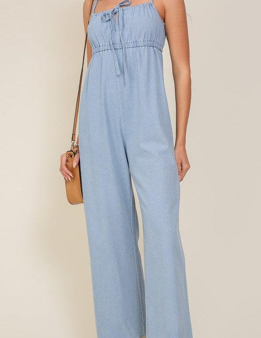 Reagan Denim Jumpsuit - Sunday Golden