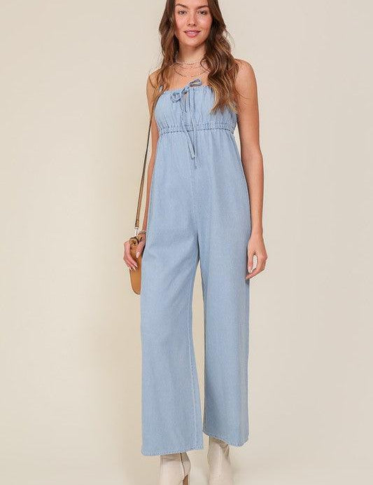 Reagan Denim Jumpsuit - Sunday Golden