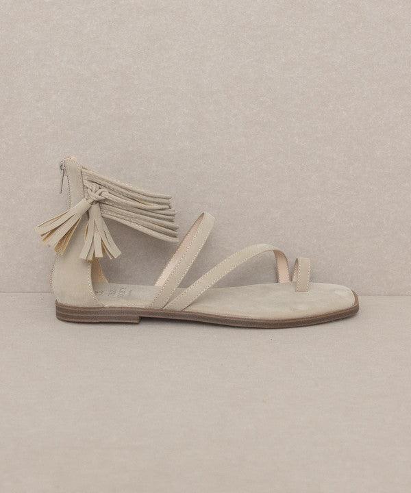 Abril - Strappy Ankle Wrap Sandal - Sunday Golden